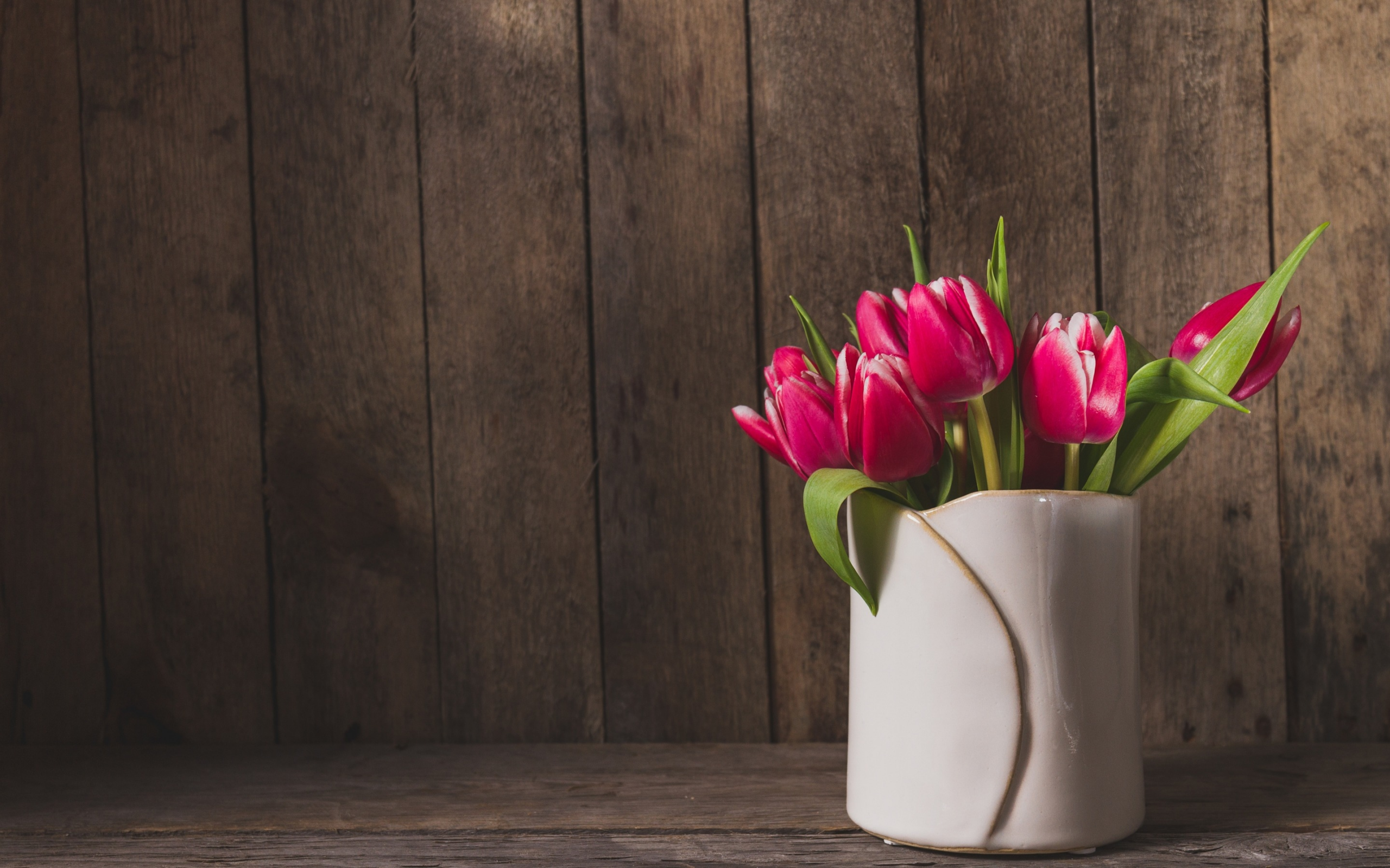 розовые, fresh, wood, pink, тюльпаны, tulips, букет, spring, flowers, цветы