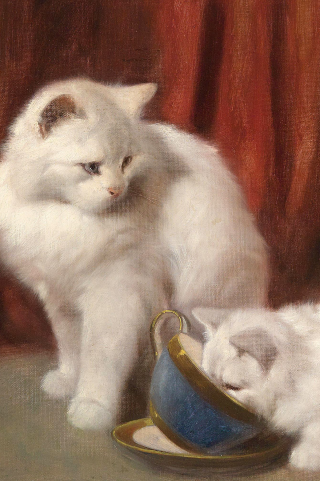 кошка, картина