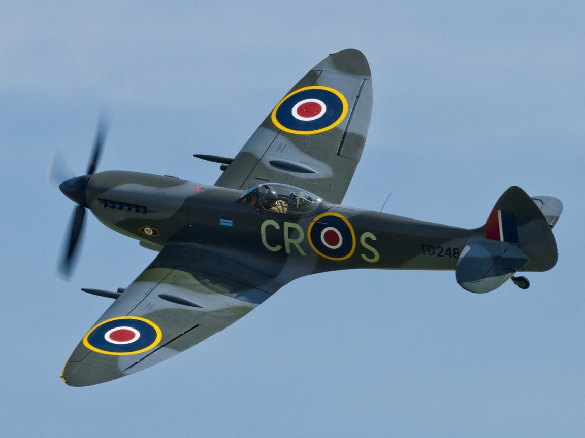 самолёт, спитфайр, supermarine, spitfire, airplane, warbirds, raf, uk, wars, aeroplane, airshow, fighter, combat, fly, sky, front, see, nice, wide