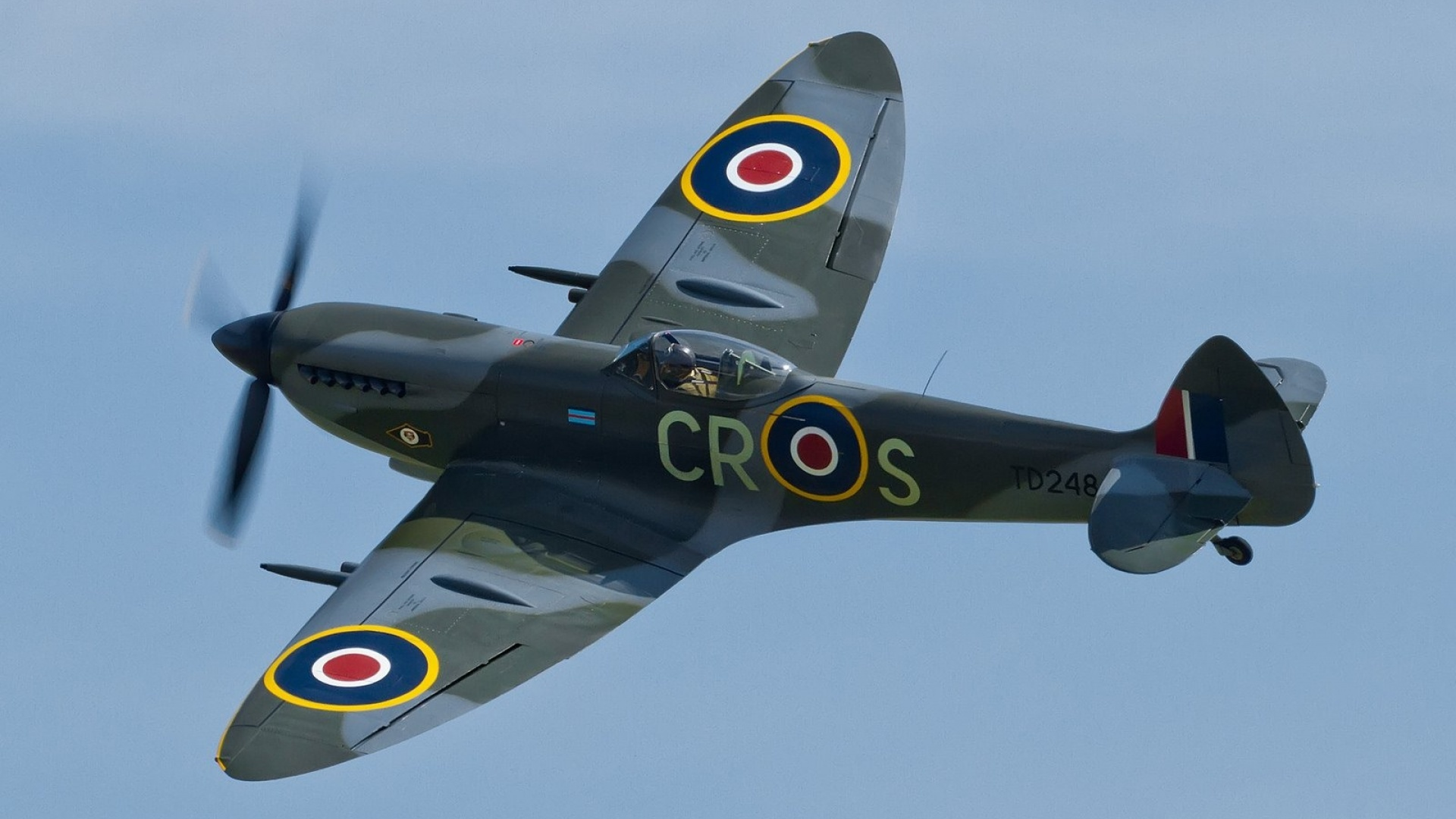 самолёт, спитфайр, supermarine, spitfire, airplane, warbirds, raf, uk, wars, aeroplane, airshow, fighter, combat, fly, sky, front, see, nice, wide