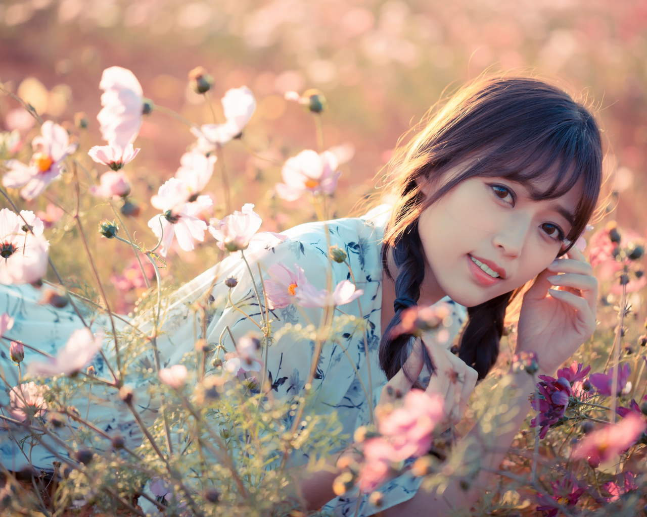 asian, beauty, outdoor, flowers nature