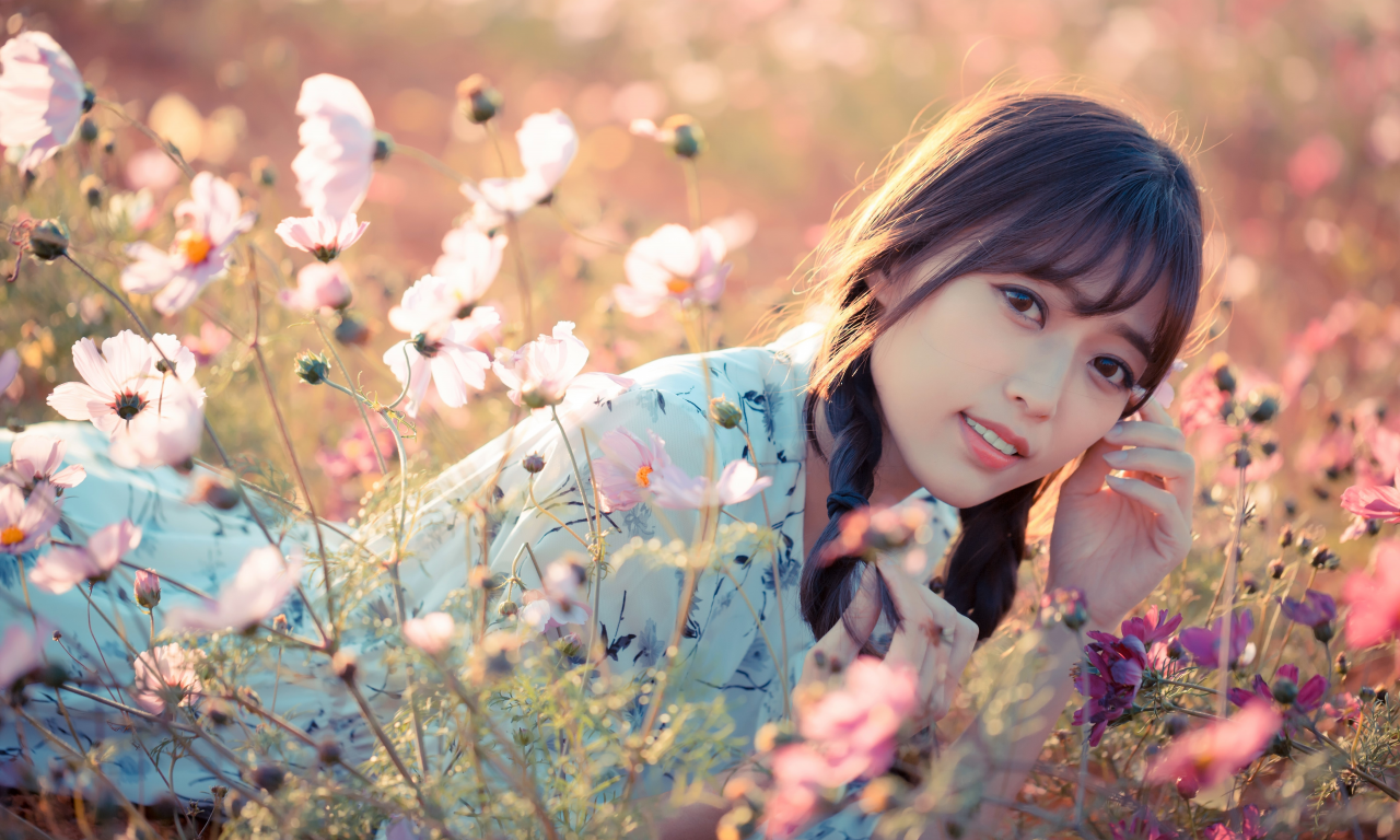 asian, beauty, outdoor, flowers nature