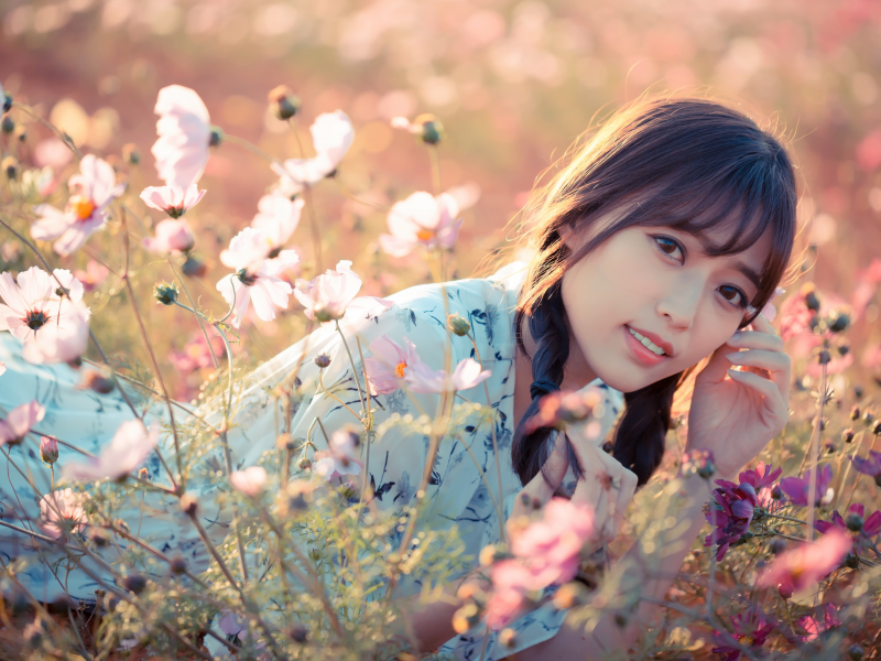 asian, beauty, outdoor, flowers nature