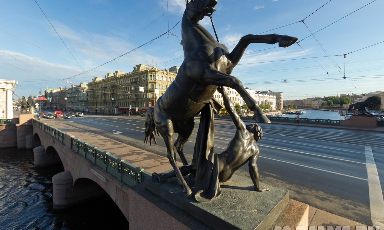 петербург, спб, аничков мост