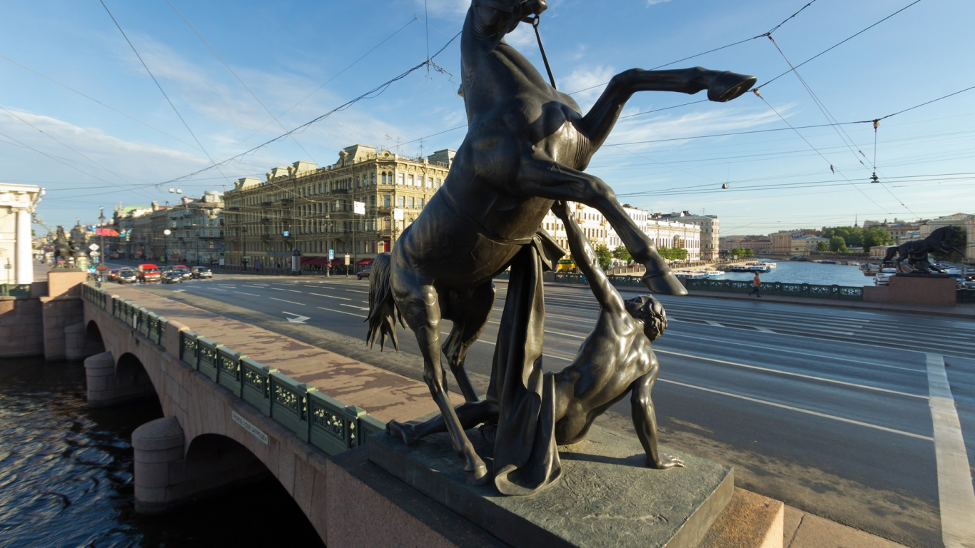 петербург, спб, аничков мост