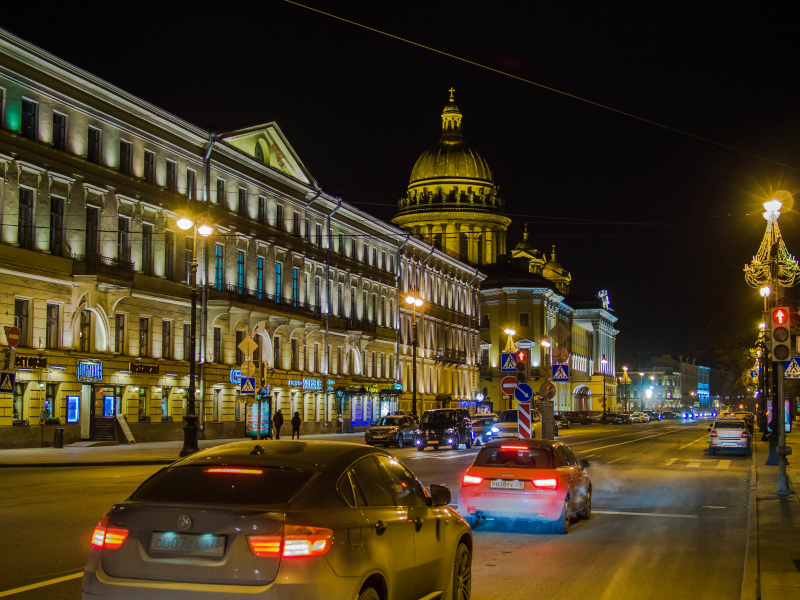 петербург, спб, питер ночью