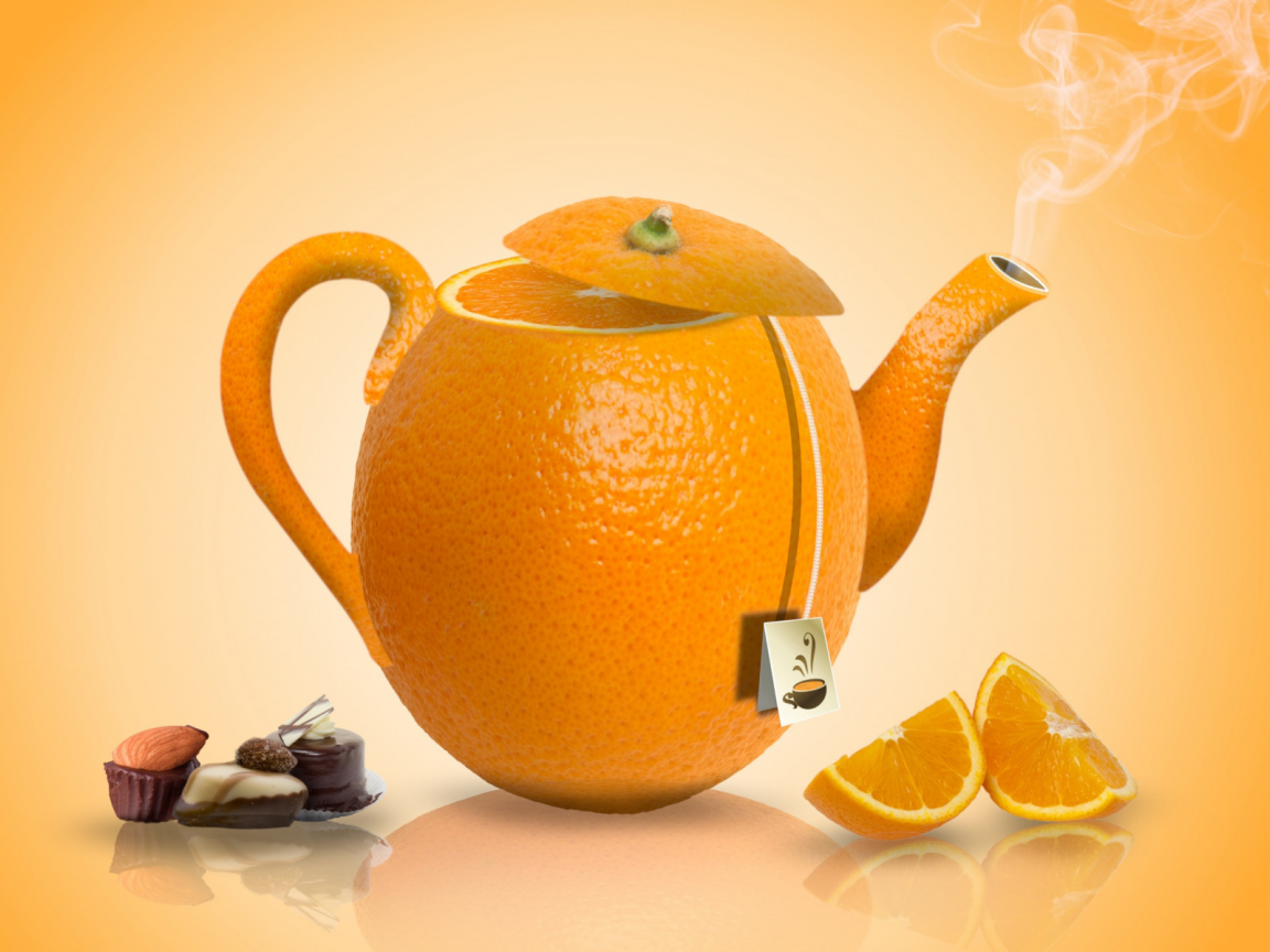 чай, цитрус, апельсин