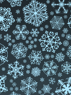 текстура, фон, синий, снежинки