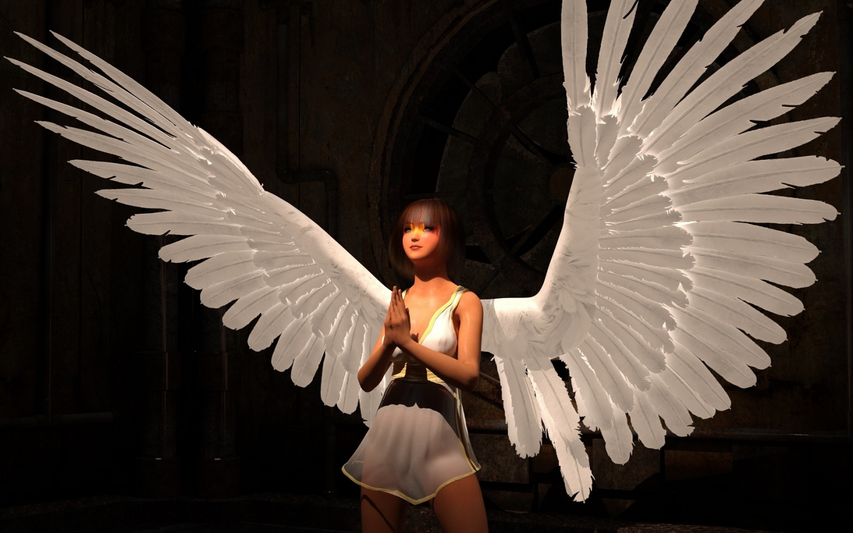 ангел, девушка
