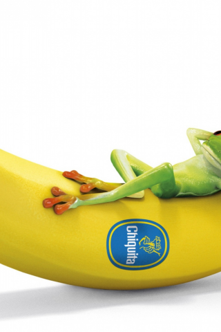 банан, лягушка