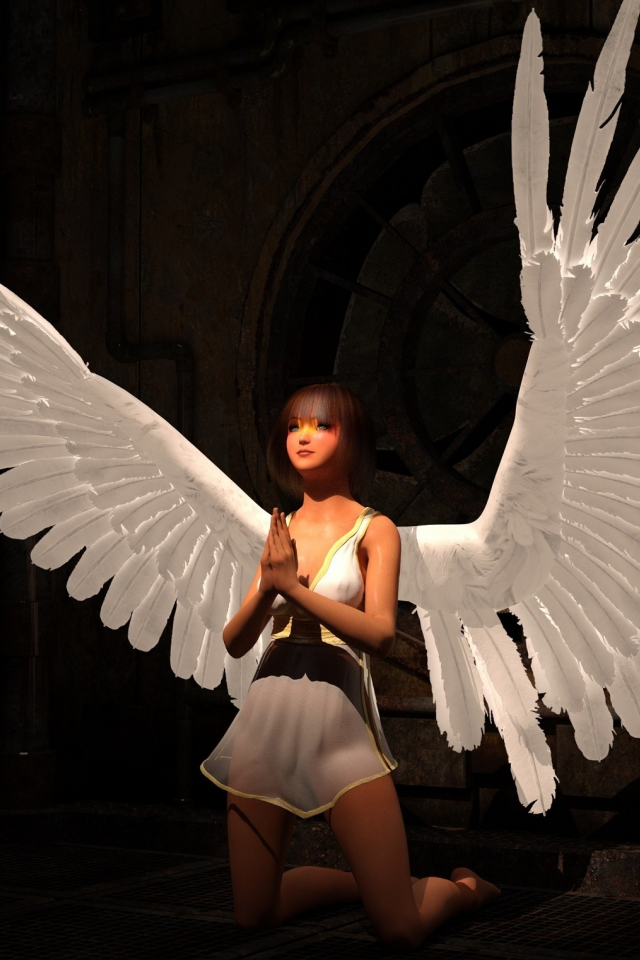 ангел, девушка