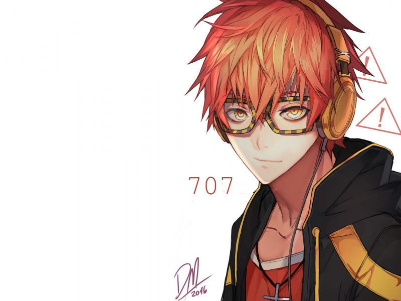 mystic messenger, парень, 707