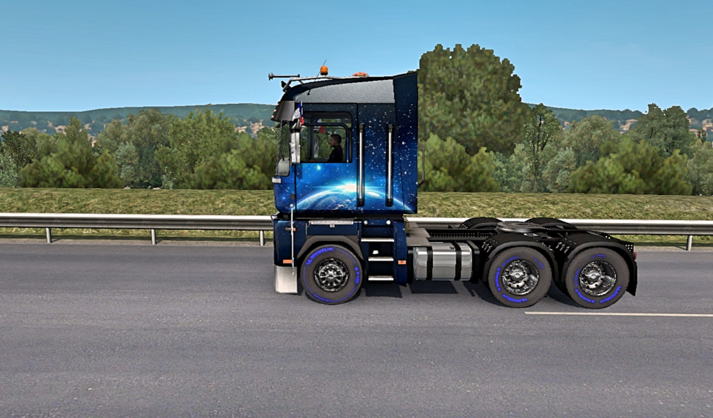 euro truck simulator 2, автомобиль, рено, фура, дорога