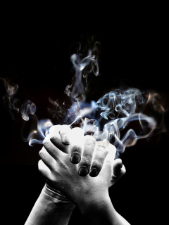 руки, рукопожатие, дым