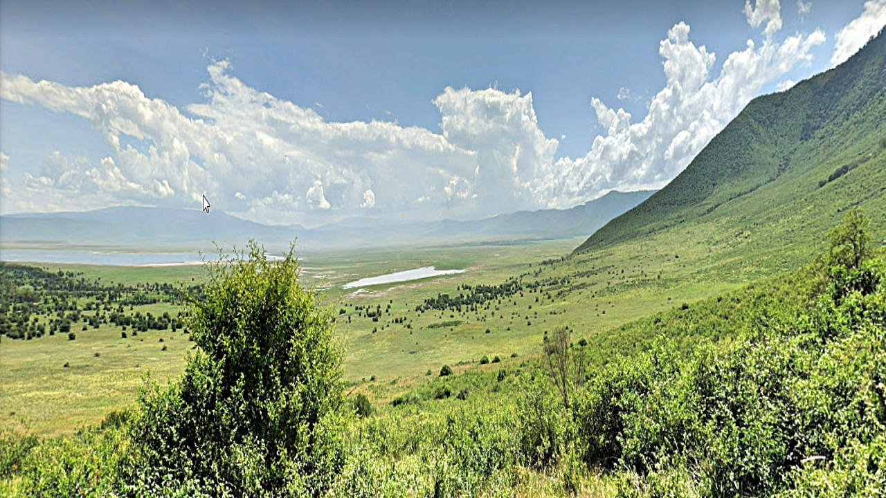 фото, природа, кратер нгоронгоро, гора, небо