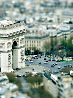 город, триумфальная, арка, париж