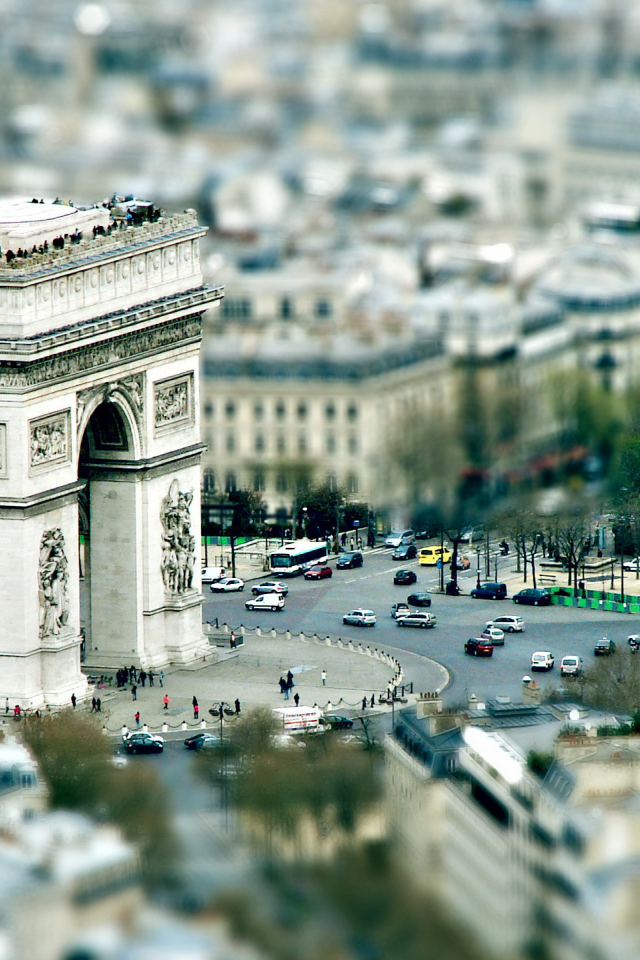 город, триумфальная, арка, париж