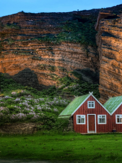 горы, домики