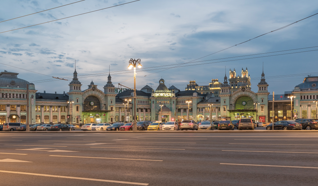 белорусский, вокзал, москва, россия, город