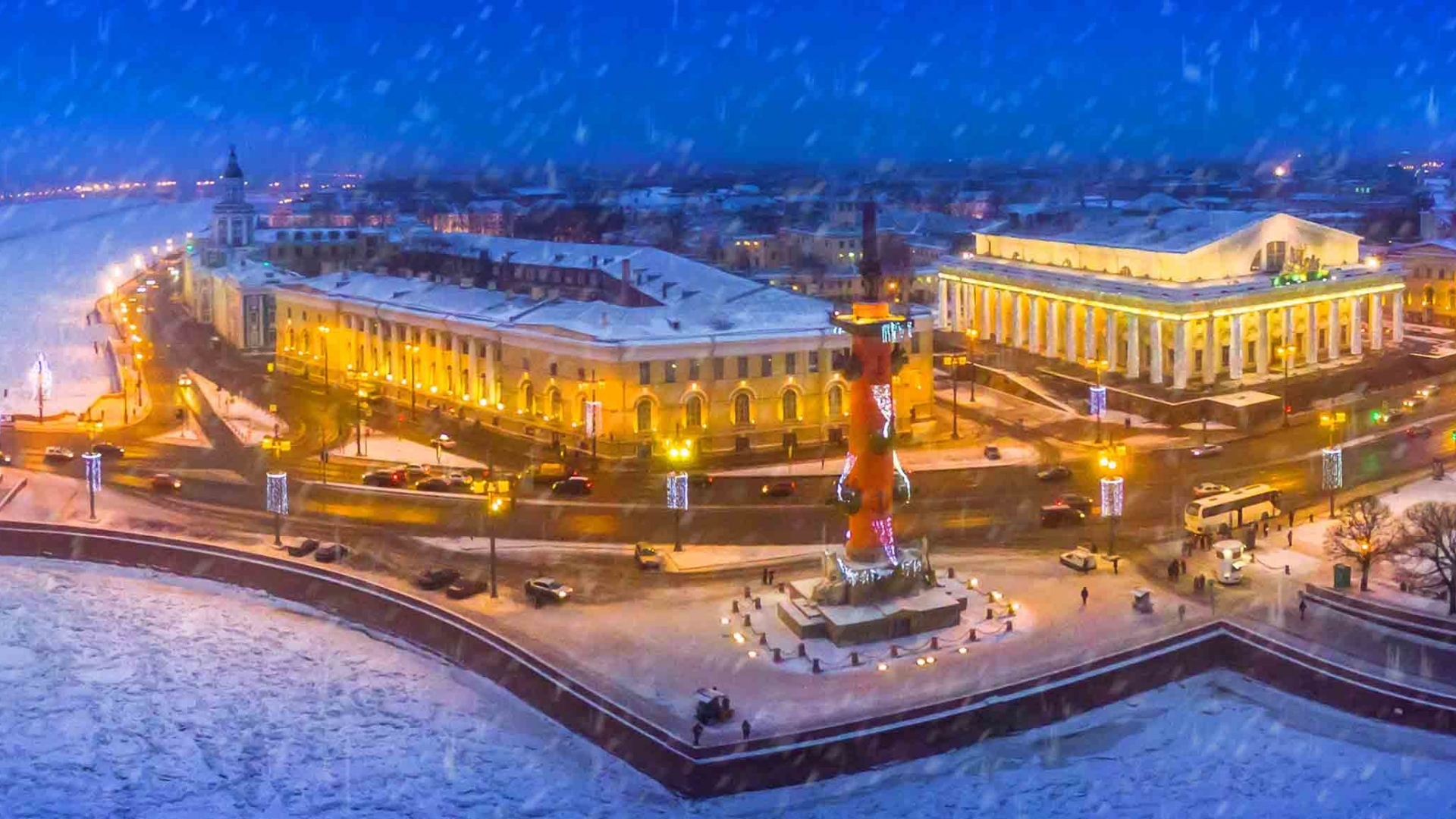 санкт петербург, ленинград, россия, зима, снег, город