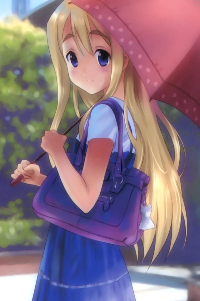 девушка, с зонтиком