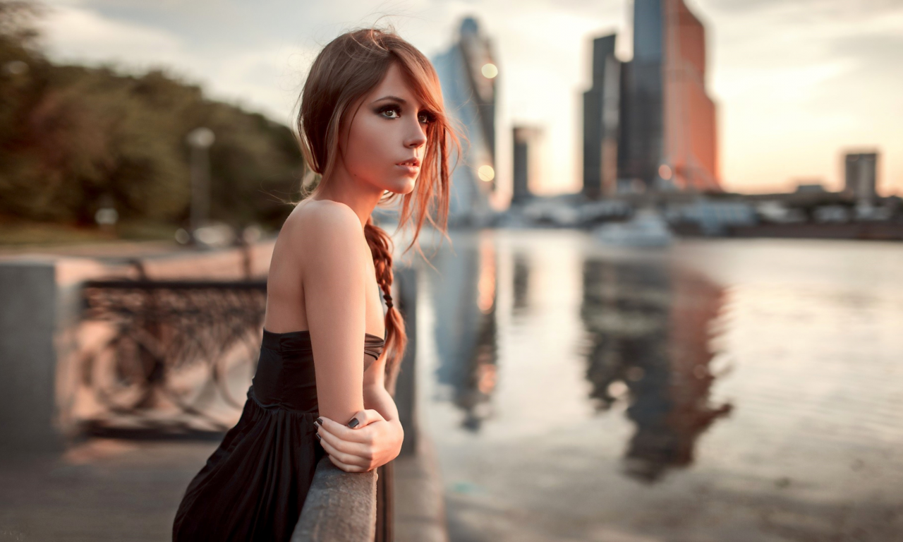 ksenia kokoreva, model, beauty, sunset