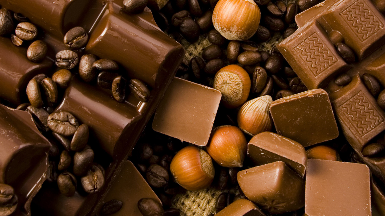 шоколад, орехи