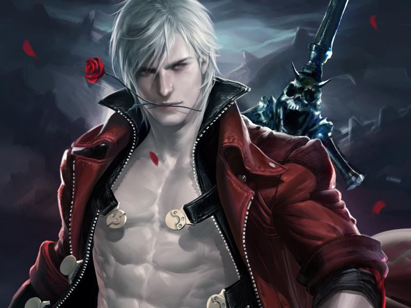 devil may cry, sakimichan, dante, даже дьявол может плакать, анте