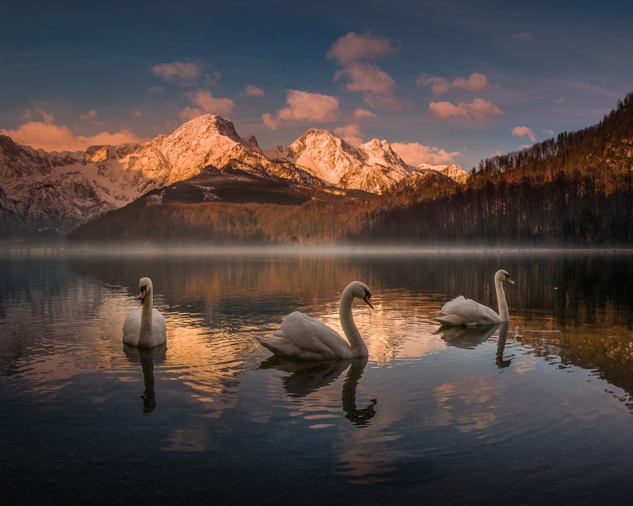 австрия, озеро, горы