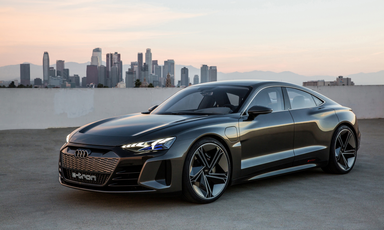 машина, новинка, audi etron gt