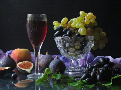 вино, виноград, фрукты экзотические