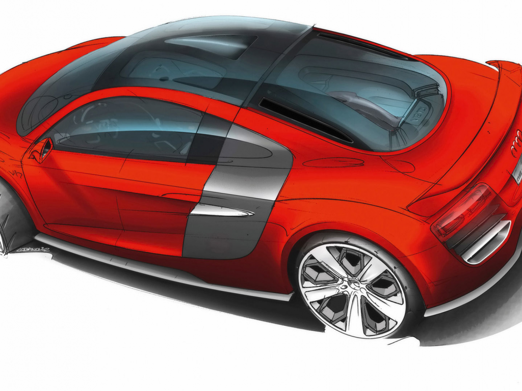 auto, audi tdi, coupe, concept