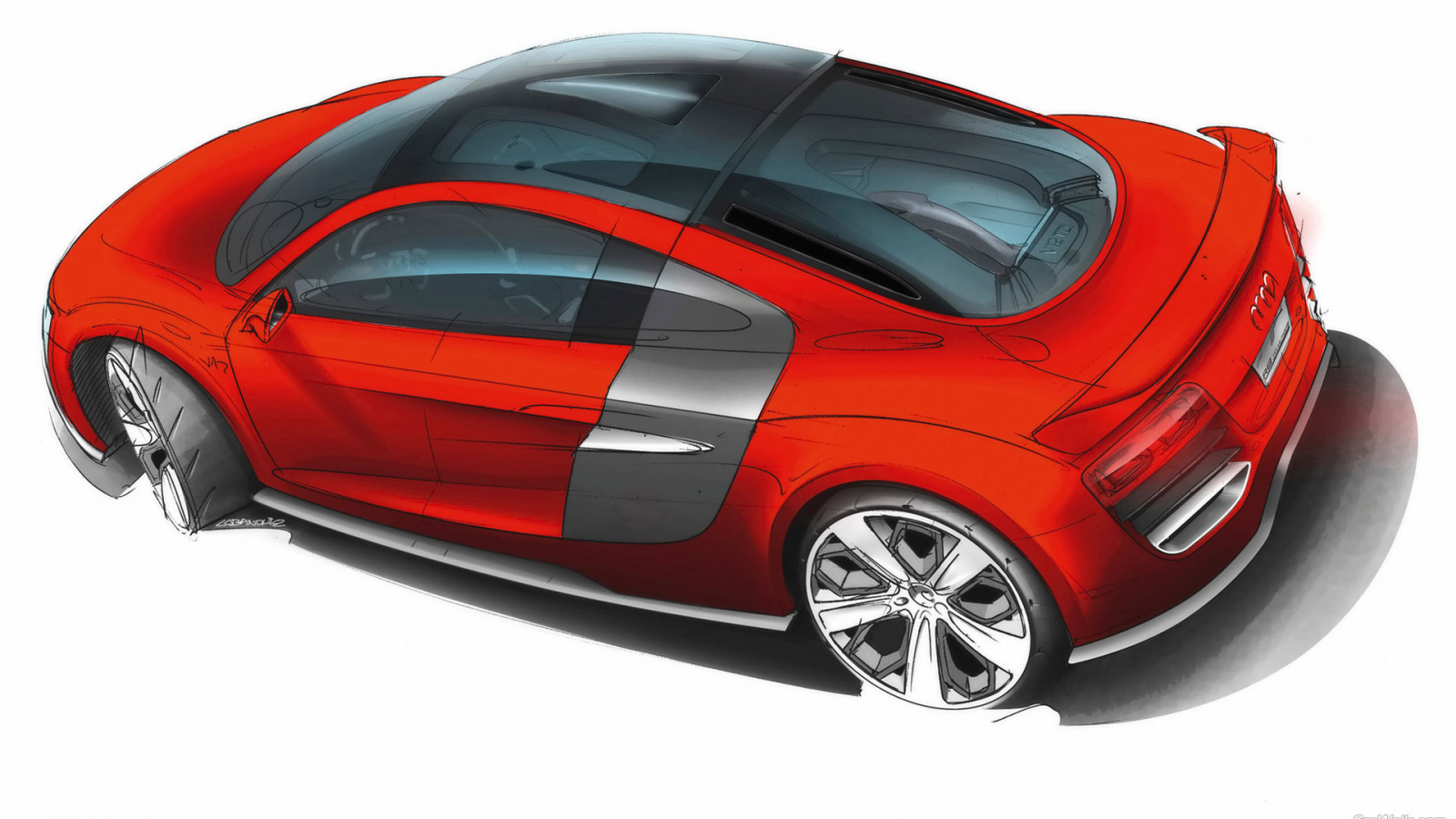 auto, audi tdi, coupe, concept