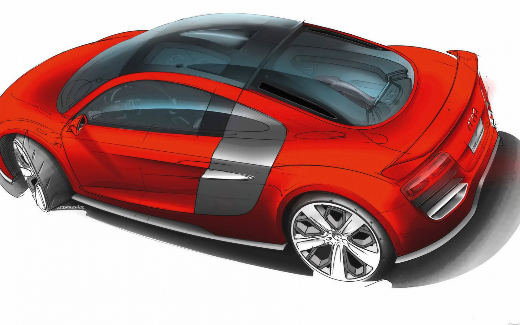 auto, audi tdi, coupe, concept