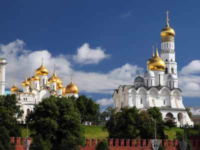 кремль, москва, купола