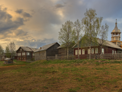 взгорье, холм, город, река