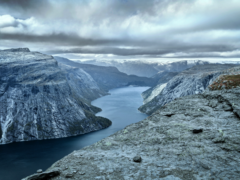 норвегия, скалы, вода