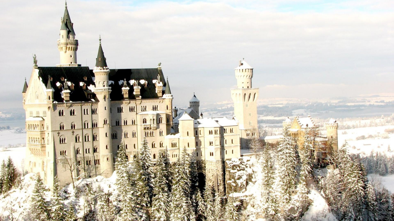 castle, winter