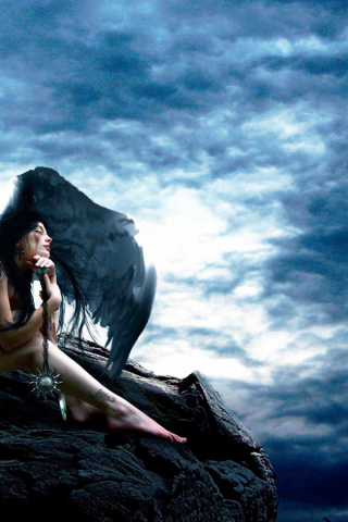 ангел, девушка, крылья