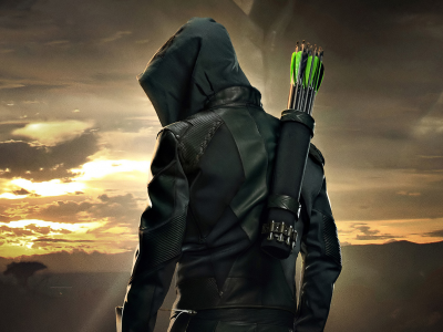 arrow, сериал, мужчина, закат