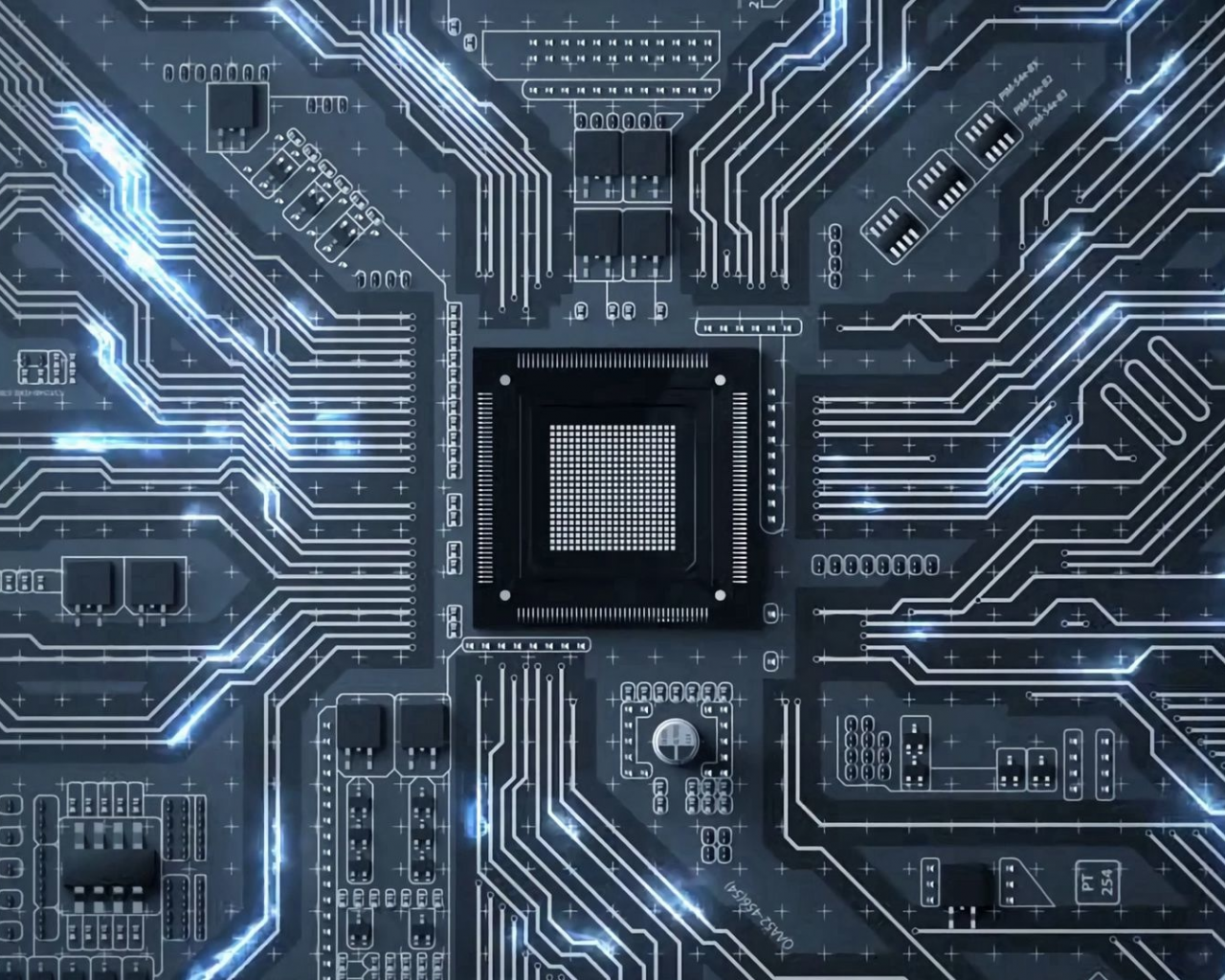 чип, микросхема, схема, процессор
