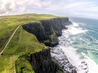 природа, скалы, море, прибой, ирландия