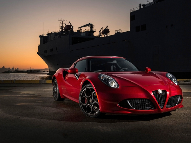 автомобиль, суперкар, alfa romeo 4c