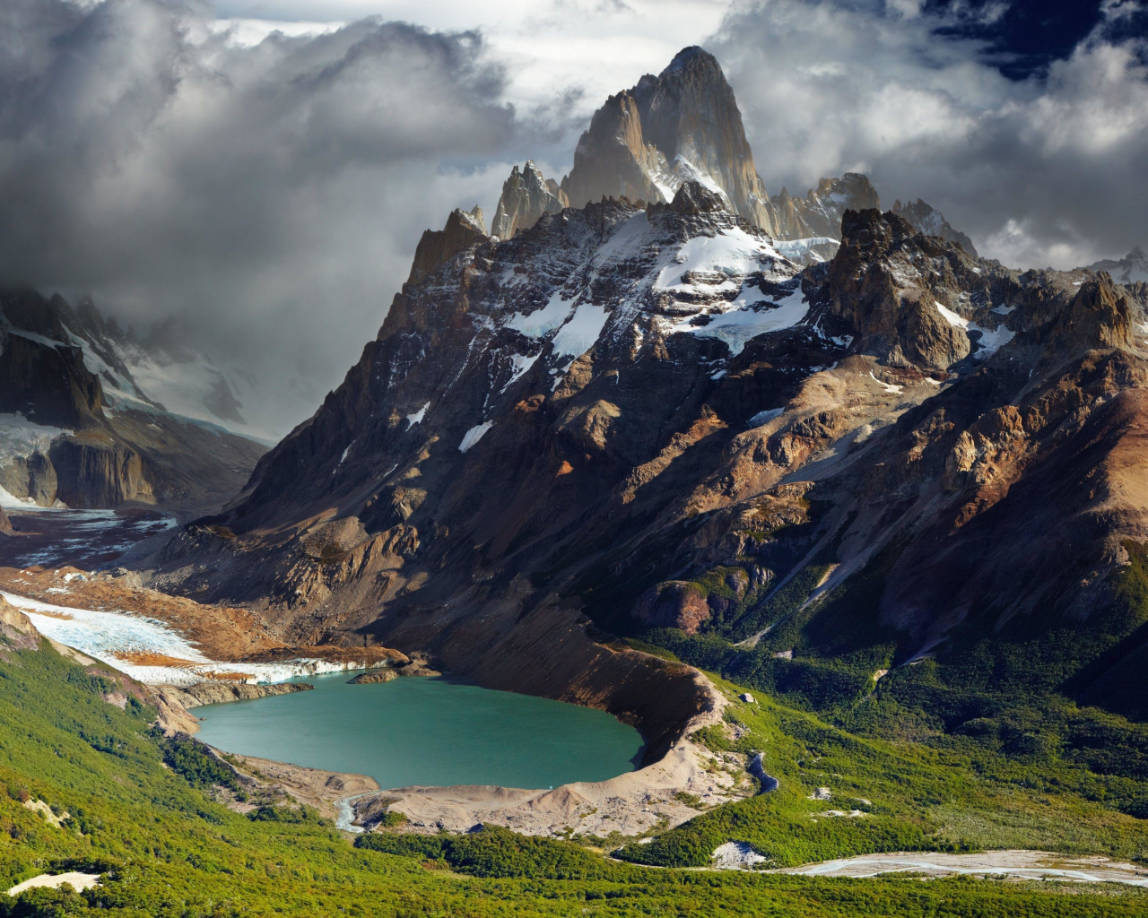 пейзаж, озеро, горы, аргентина, argentina
