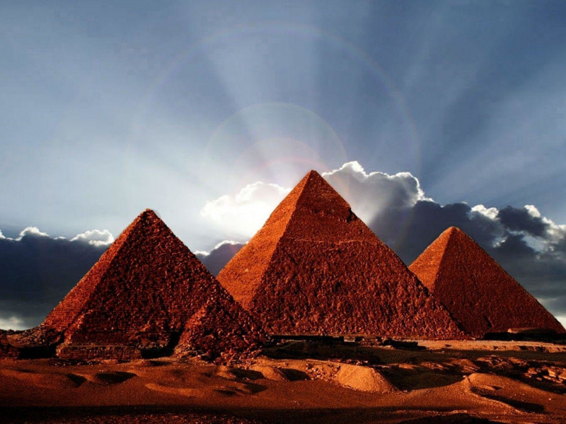 египет, пирамида, луч