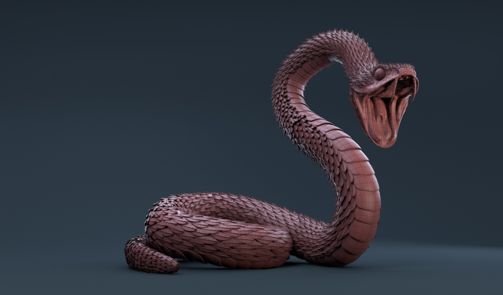 змея, змей, картинка, 3d