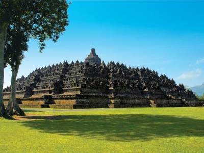 храм, буддийский храм, borobudur, индонезия