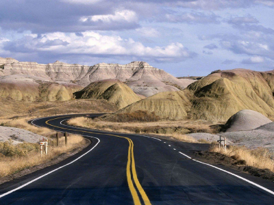 природа, скалы, badlands, national park, дорога