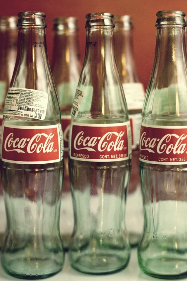 бутылки coca cola, пустые