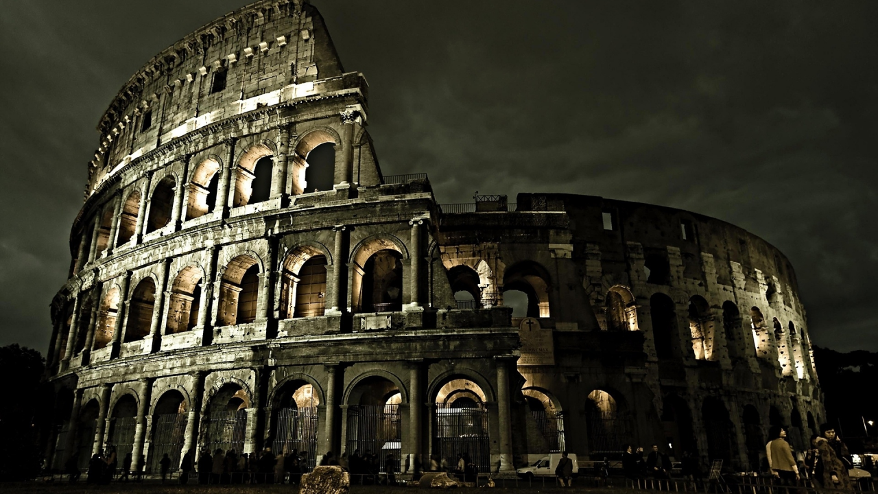 rome, italy, ruins, colliseum